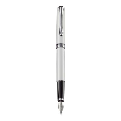 Stilou DIPLOMAT Excellence A2, cu penita M, din otel inoxidabil - Pearl White