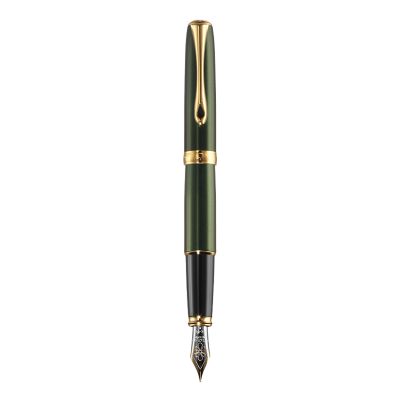 Stilou DIPLOMAT Excellence A2, cu penita M, aurita 14kt. - Evergreen Gold
