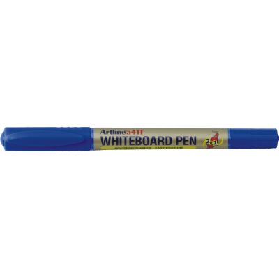 Marker pentru tabla de scris ARTLINE 541T, doua capete - varfuri rotunde 0. 4mm/1. 0mm - albastru