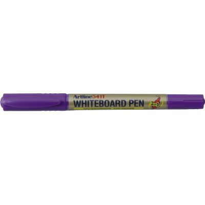 Marker pentru tabla de scris ARTLINE 541T, doua capete - varfuri rotunde 0. 4mm/1. 0mm - mov