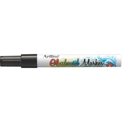 Marker pentru tabla de sticla ARTLINE Glassboard, varf rotund 2. 0mm - negru