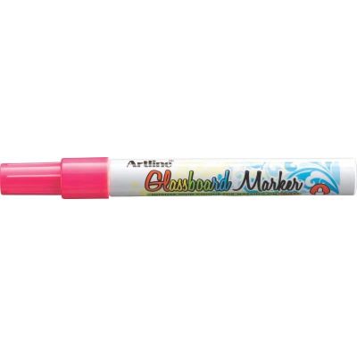 Marker pentru tabla de sticla ARTLINE Glassboard, varf rotund 2. 0mm - roz fluorescent