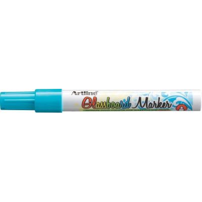Marker pentru tabla de sticla ARTLINE Glassboard, varf rotund 2. 0mm - bleu