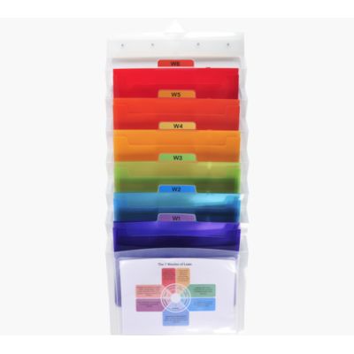 Organizator de perete EXACOMPTA, PP, 6 compartimente, 360x260 mm