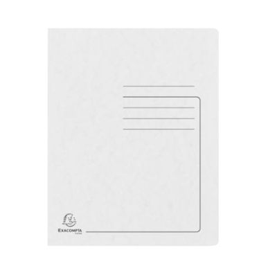 Dosar cu sina Exacompta, A4, carton Colorspan, alb