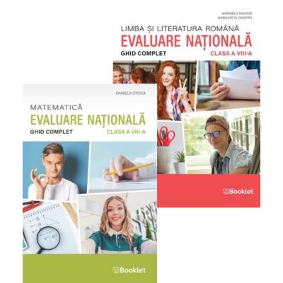 Pachet Limba romana si Matematica Evaluarea Nationala 2026. Ghid complet pentru clasa 8 - Marinela Pantazi, Daniela Stoica