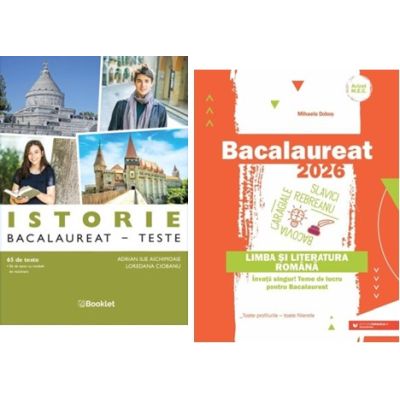 Pachet Bacalaureat 2026 Limba si literatura romana si Istorie 65 teste - Mihaela Dobos, Adrian Ilie Aichimoaie