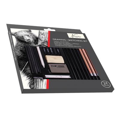 Set pentru desen si schite Creative Craft, 24 piese