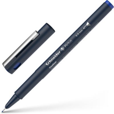 Liner pentru desen tehnic SCHNEIDER Pictus, varf fetru 0.9mm - albastru