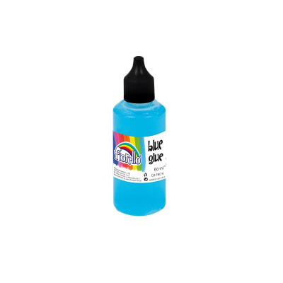 Lipici lichid Fiorello, 60ml, hartie si carton, lavabil, albastru-transparent dupa uscare, 130-1833