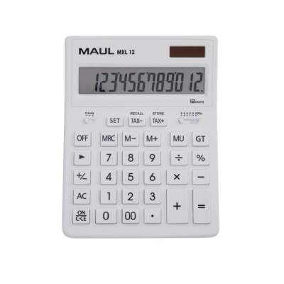 Calculator de birou MAUL MXL12, 12 digits - alb