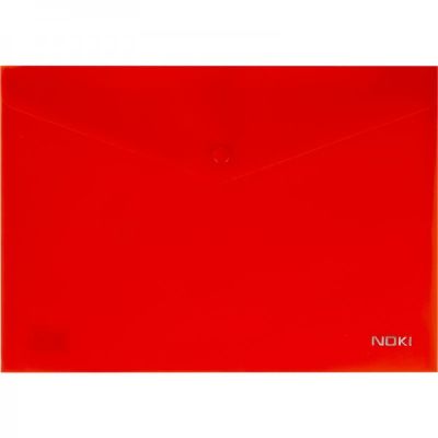 Mapa plastic rosie Noki 31010, cu capsa, A4