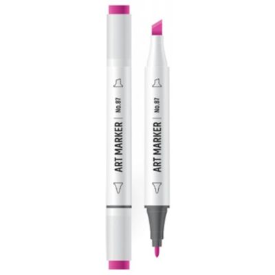 Marker cu 2 capete, 6mm/3mm, roz - S-COOL