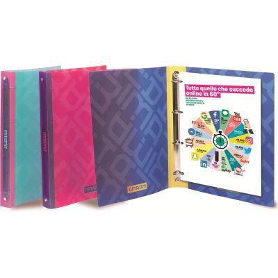 Mapa prezentare Mitama, 4 inele, 2.5 cm, file de protectie