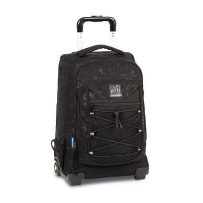 Troller calatorie Mitama, 3 compartimente, design negru
