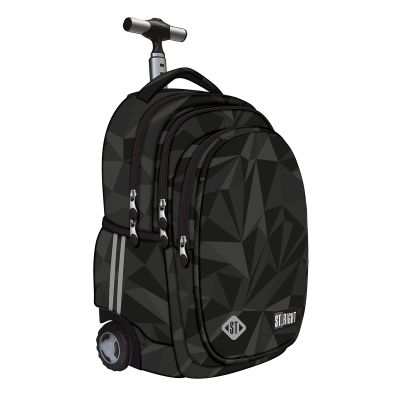 Troller Majewski ST Right, TB01, Geometric Grey, 4 compartimente, 44 x 32 x 25 cm