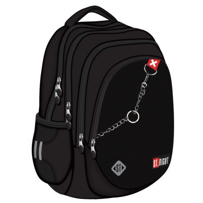 Ghiozdan scolar Majewski ST Right, BP06, X White, 4 compartimente, 42 x 31 x 22 cm