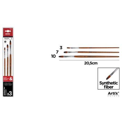 Set 3 pensule Main Paper, numarul 3, 7, 10, blister