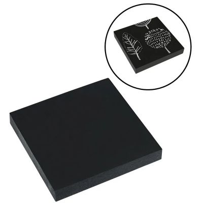 Notes adeziv Eagle 654BL, 100 coli, 75x75mm, negru