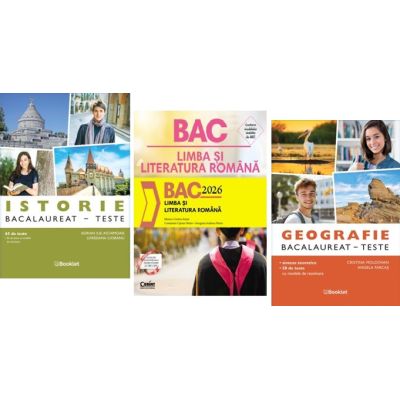 Pachet Bacalaureat 2026 Limba si literatura romana, Geografie si Istorie - Monica Cristina Anisie, Adrian Ilie Aichimoaie, Cristina Moldovan
