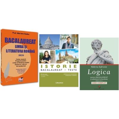 Pachet Bacalaureat 2026 Limba si literatura romana, Logica Ghid complet si Istorie - Mariana Badea, Adrian Ilie Aichimoaie, Valeriu Sofronie
