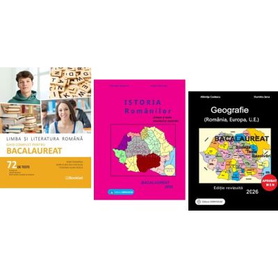 Pachet Bacalaureat 2026 Limba romana, Geografie si Istoria romanilor - Mimi Gramnea, Gheorghe Dondorici, Albinita Costescu
