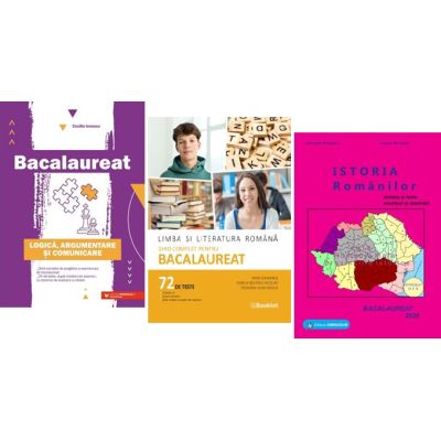 Pachet Bacalaureat Limba si literatura romana, Logica si Istoria romanilor - Mimi Gramnea, Gheorghe Dondorici, Cecilia Ionescu