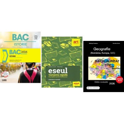 Pachet Bacalaureat Limba si literatura romana Eseul, Geografie si Istorie - Liliana Paicu, Marilena Bercea, Albinita Costescu