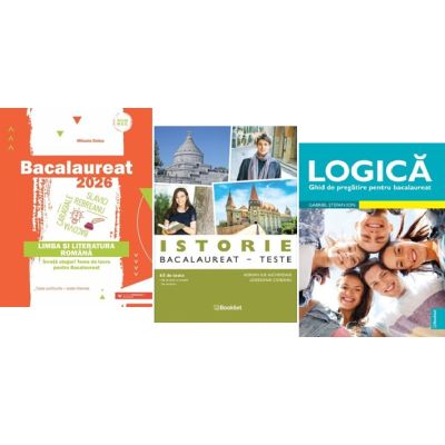 Pachet Bacalaureat Limba si literatura romana, Logica si Istorie 65 de teste - Mihaela Dobos, Adrian Ilie Aichimoaie, Gabriel Stefan Ion