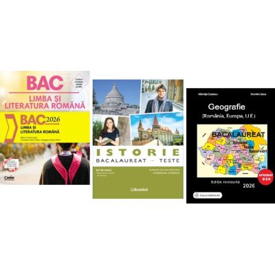 Pachet Bacalaureat 2026 Limba si literatura romana, Geografie si Istorie 65 de teste - Monica Cristina Anisie, Adrian Ilie Aichimoaie, Albinita Costescu