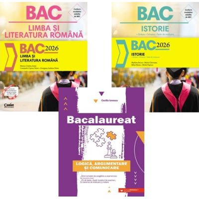 Pachet Bacalaureat Limba si literatura romana, Istorie si Logica Argumentare si comunicare - Monica Cristina Anisie, Marilena Bercea, Cecilia Ionescu