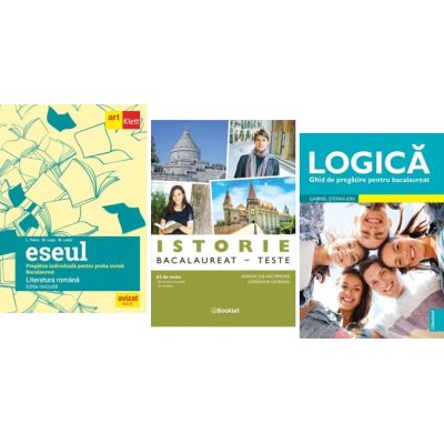 Pachet Bacalaureat Limba si literatura romana Eseul, Logica si Istorie 65 de teste - Liliana Paicu, Adrian Ilie Aichimoaie, Gabriel Stefan Ion
