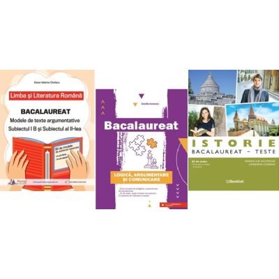 Pachet Bacalaureat Limba si literatura romana Subiectul 1 si 2, Istorie si Logica Argumentare si comunicare - Oana Valeria Chelaru, Adrian Ilie Aichimoaie, Cecilia Ionescu