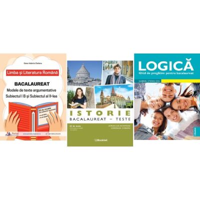 Pachet Bacalaureat Limba si literatura romana Subiectul 1 si 2, Logica si Istorie 65 de teste - Oana Valeria Chelaru, Adrian Ilie Aichimoaie, Gabriel Stefan Ion