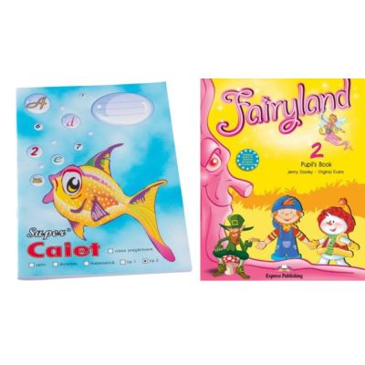 Pachet Caiet tip 2 Pestisor A5, 48 file, Casa Tipografica si Fairyland 2, Pupil's Book, Manualul elevului - Virginia Evans