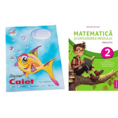 Pachet Caiet tip 2 Pestisor A5, 48 file, Casa Tipografica si Matematica si explorarea mediului. Manual clasa a 2-a - Mirela Ilie