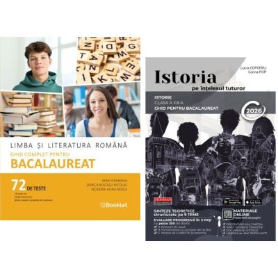 Pachet Bacalaureat 2026 Limba si literatura romana 72 teste si Istoria pe intelesul tuturor - Lucia Copoeru, Mimi Gramnea