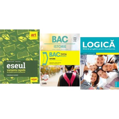 Pachet Bacalaureat Limba si literatura romana Eseul, Logica si Istorie - Liliana Paicu, Marilena Bercea, Gabriel Stefan Ion