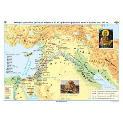 Perioada patriarhilor (inceputul mileniului 2 i. Hr.) si Robirea poporului evreu in Babilon (secolul 6 i. Hr.)) 140x100 cm CR-3239B