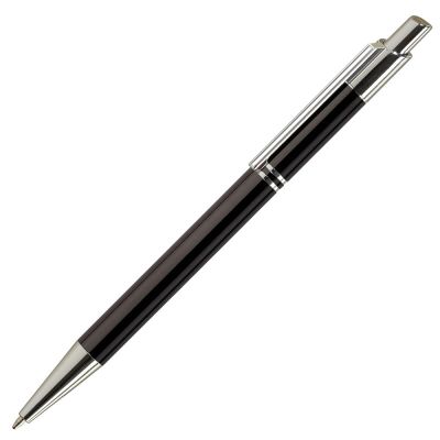 Pix cu bila Office-Cover Tiko, 1. 0mm, cu mecanism, pentru personalizare, corp metalic, argintiu