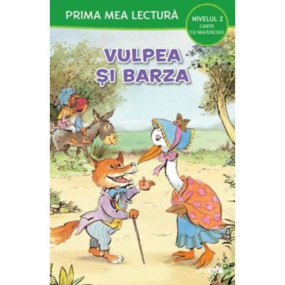 Prima mea lectura. Vulpea si barza. Carte cu majuscule (Nivelul 2)