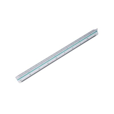 Rigla Office Cover, 30cm, plastic, triunghiulara, 6 scale