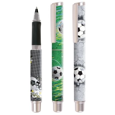 Roller Cresco GoPen 202001-E, 0. 7mm, corp plastic diverse culori, model Fotbal