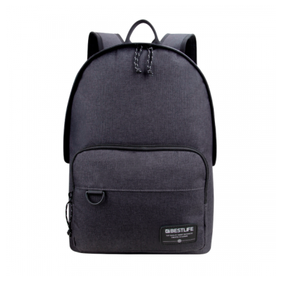 Rucsac BESTLIFE Devon, 44x30x18cm, compartiment laptop 15.6 inch, gri
