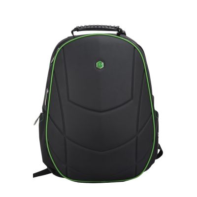 Rucsac BESTLIFE Gaming Assailant, 50x32x23cm, compartiment laptop 17 inch anti-vibratie, negru/verde