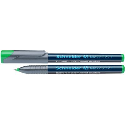 Universal permanent marker SCHNEIDER Maxx 222 F, varf 0.7mm - verde