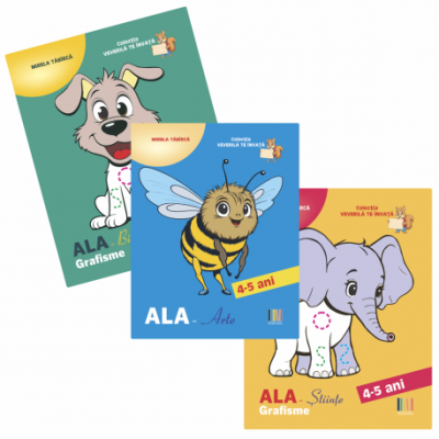 Set 3 carti Grafisme 4-5 ani