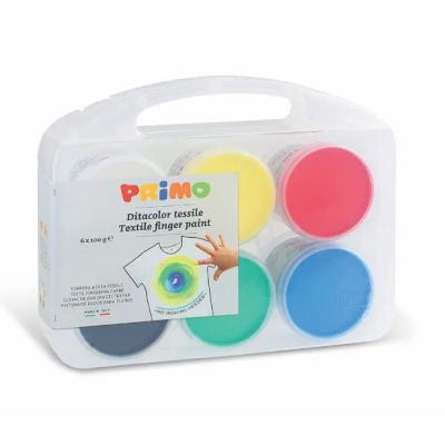 Vopsea pentru textile Morocolor Primo, 100 g, 6 culori/set