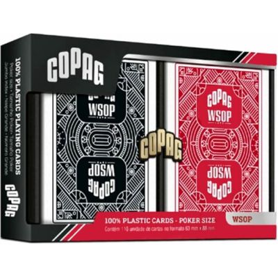 Set 2 pachete carti de joc poker oficiale World Series of Poker, model 2025