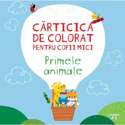 Carticica de colorat pentru copii mici. Primele animale